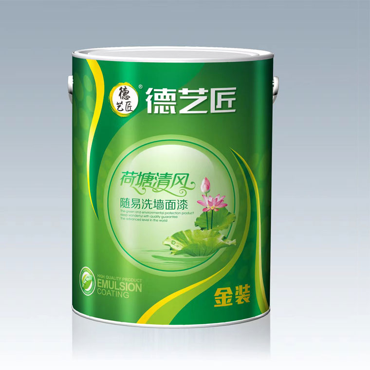 荷塘清风随易洗墙面漆